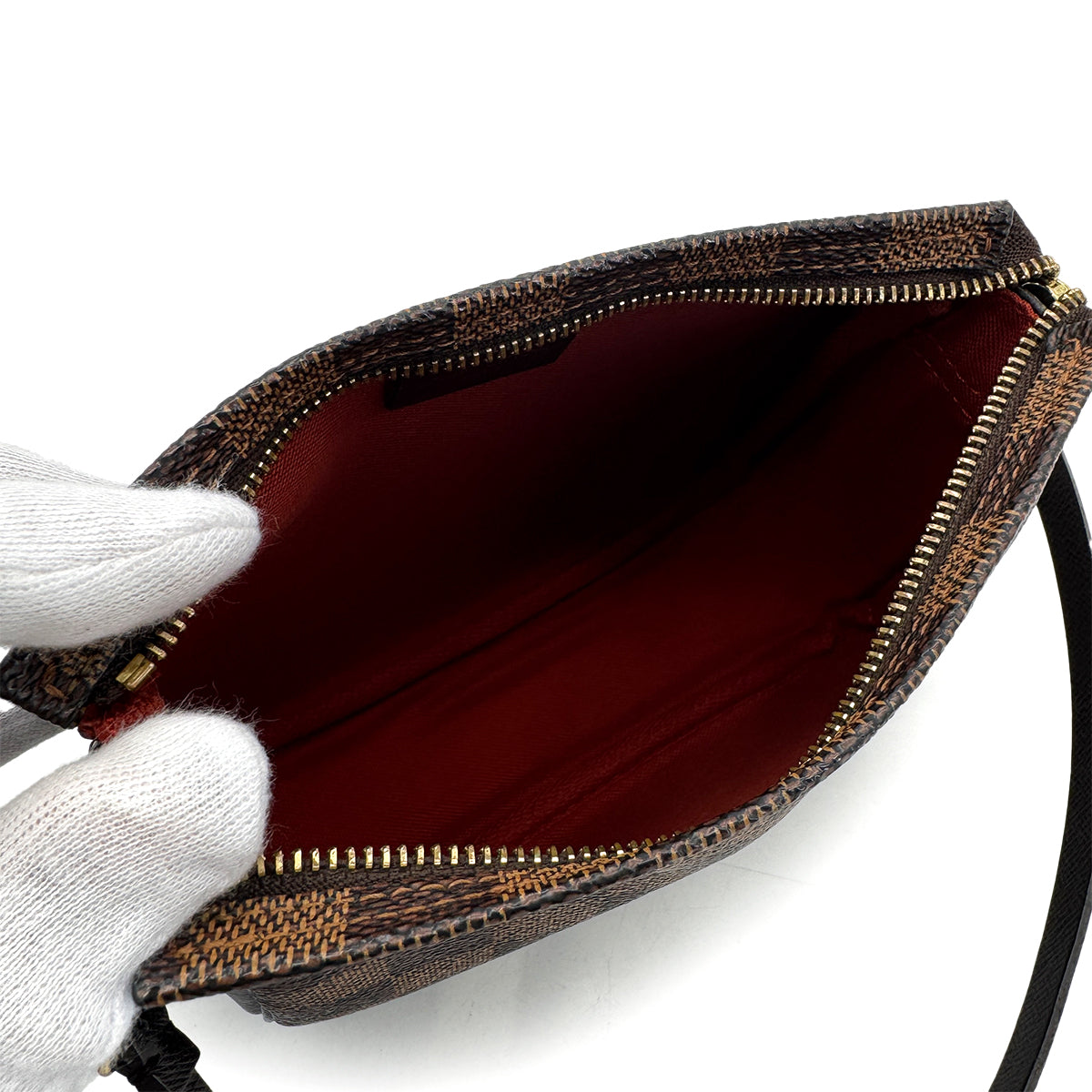 LOUIS VUITTON DAMIER TROUSSE MAKE UP POUCH EBENE N51982 90298323