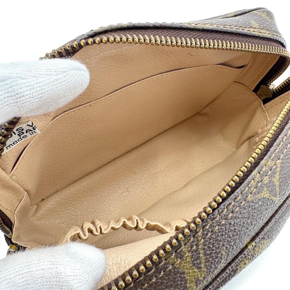 MONOGRAM TROUSSE TOILETTE 18 CLUTCH BAG BROWN M47526 90298700