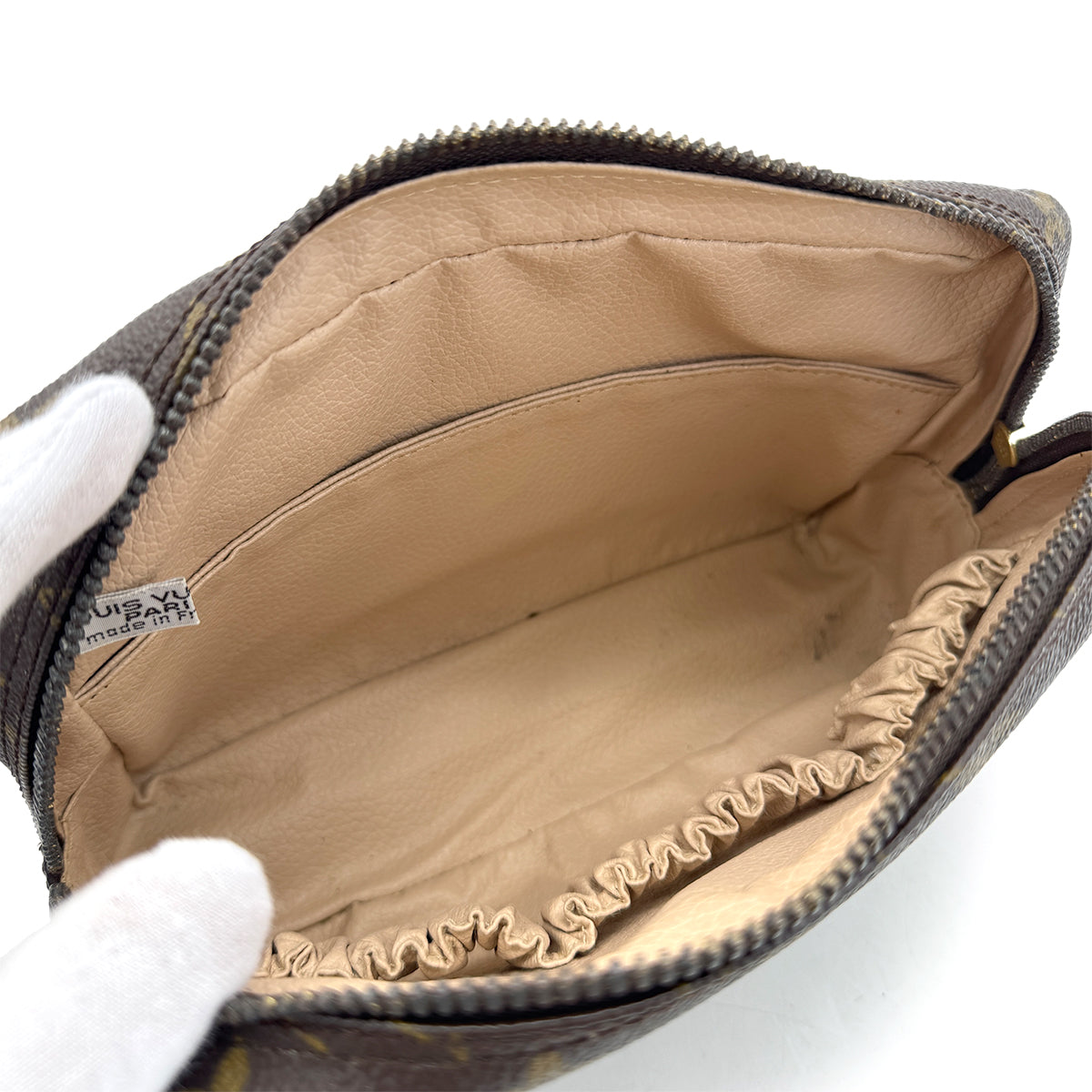 LOUIS VUITTON MONOGRAM TROUSSE TOILETTE 23 CLUTCH BAG BROWN M47524 90298702