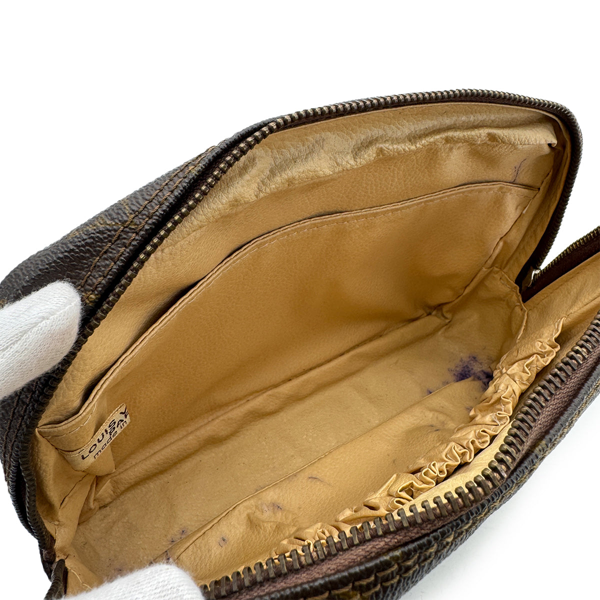 LOUIS VUITTON MONOGRAM TROUSSE TOILETTE 23 CLUTCH BAG BROWN M47524 90298705