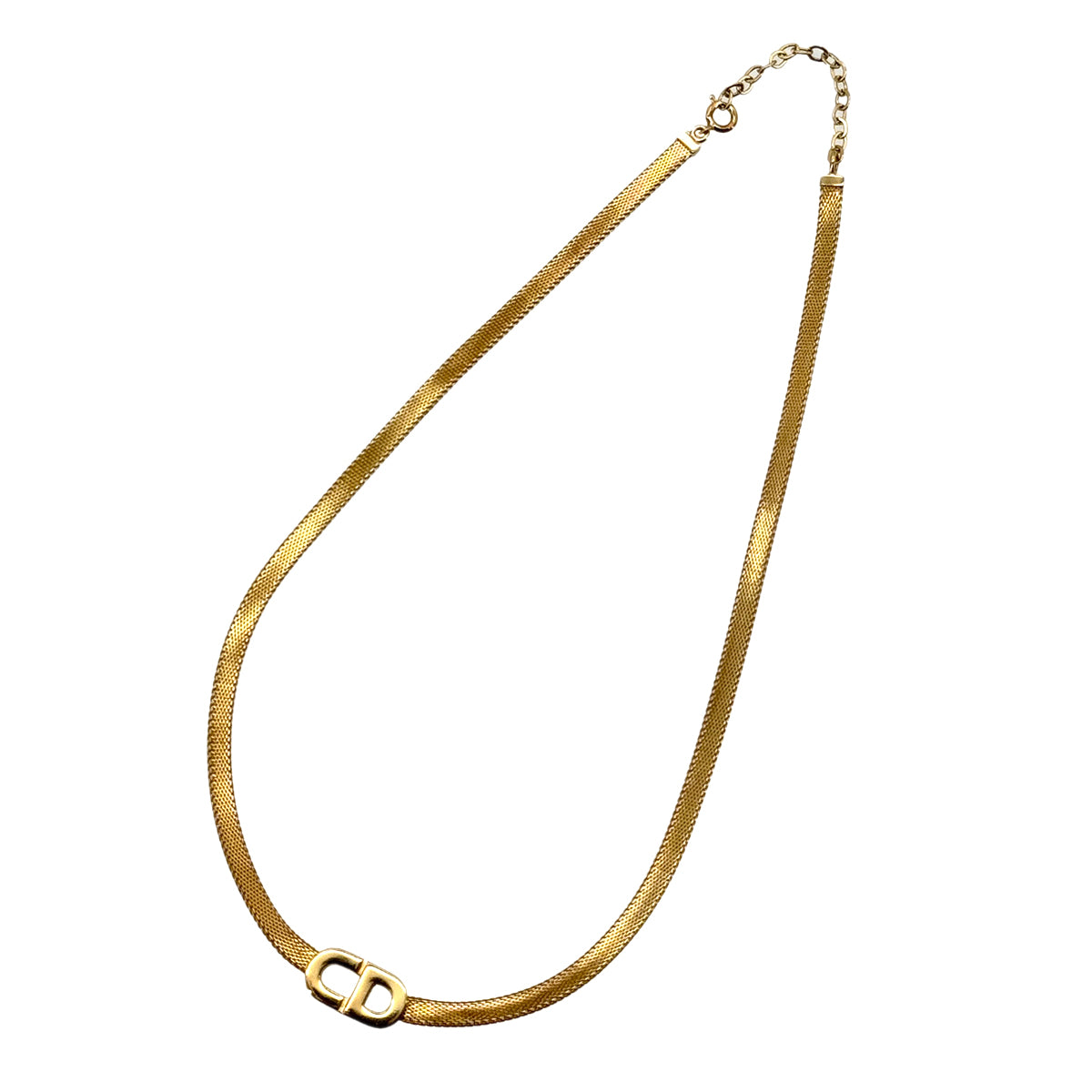 CHRISTIAN DIOR NECKLACE CD LOGO GOLD ACCESSORY 90299110