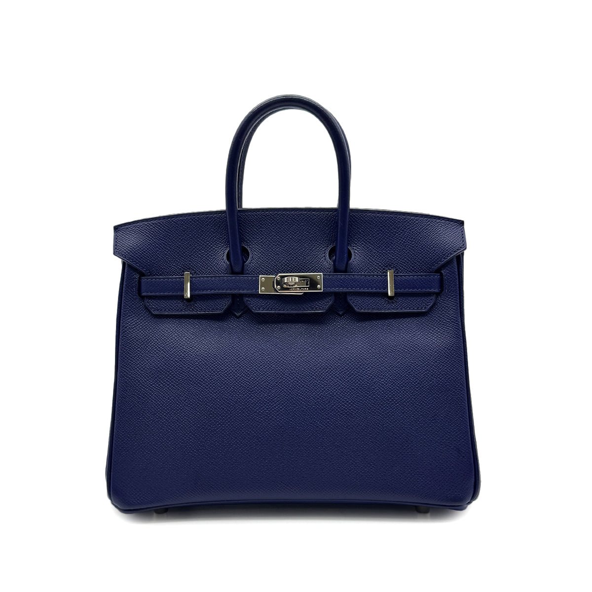 HERMES BIRKIN 25 BLUE SAPHIR EPSOM HAND BAG □Q SHW 90299355