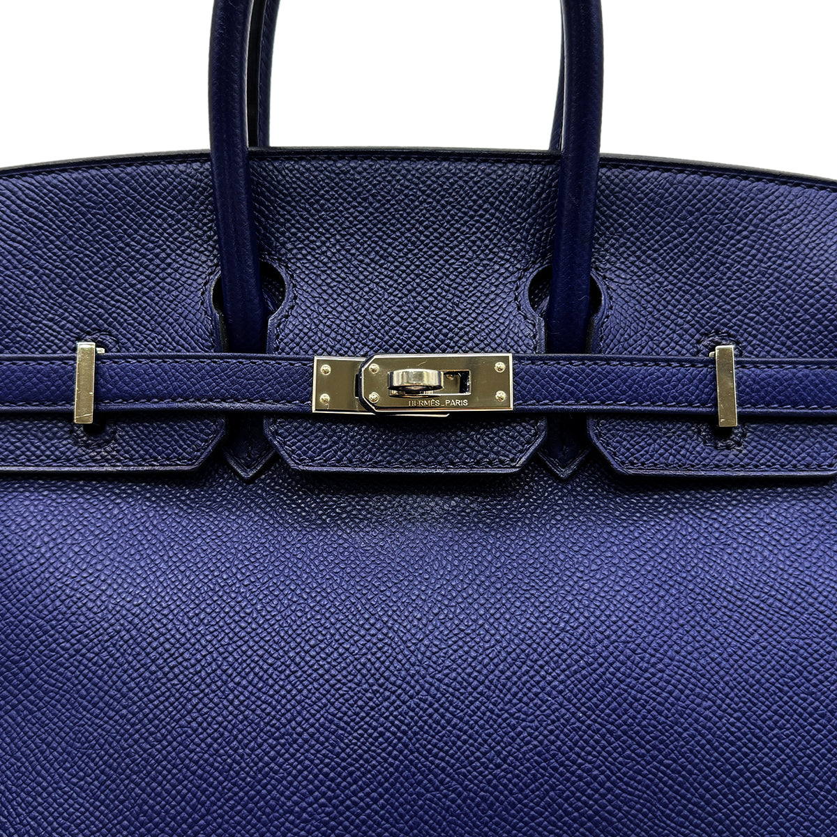 HERMES BIRKIN 25 BLUE SAPHIR EPSOM HAND BAG □Q SHW 90299355