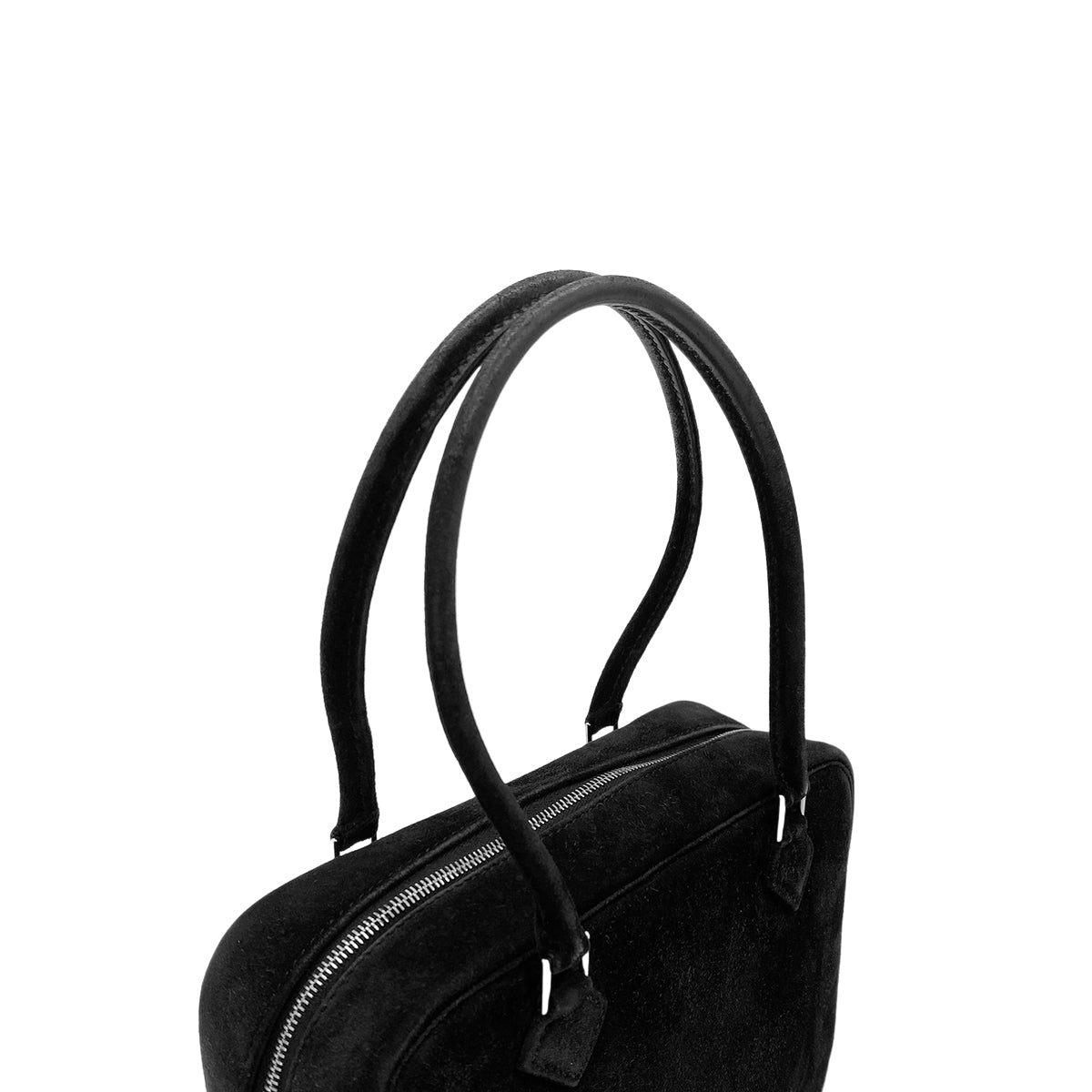 HERMES PLUME 20 BLACK DEBRIS HAND BAG □H 90299748