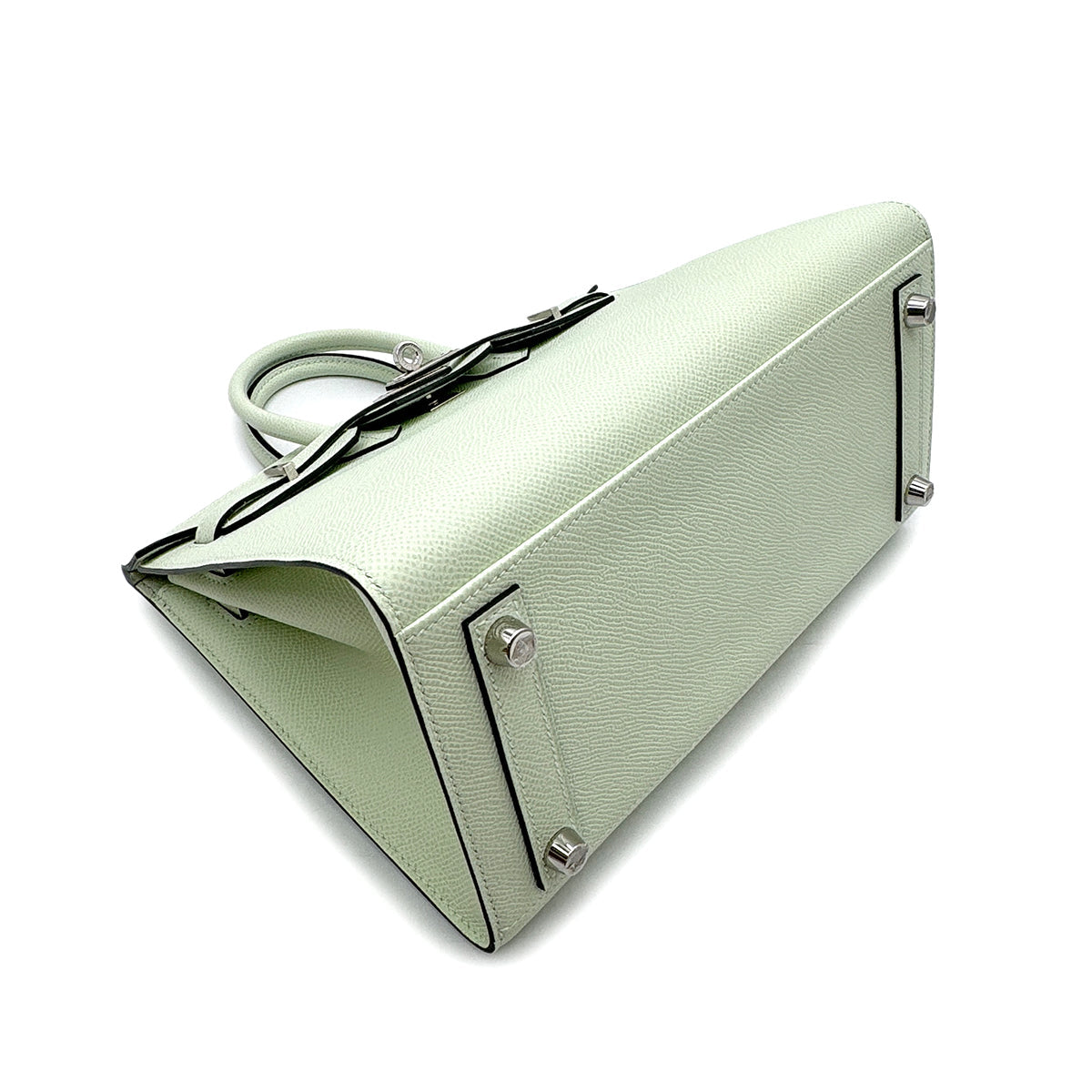 HERMES BIRKIN 25 SELLIER GRIS NEVE EPSOM HAND BAG B SHW 90299817