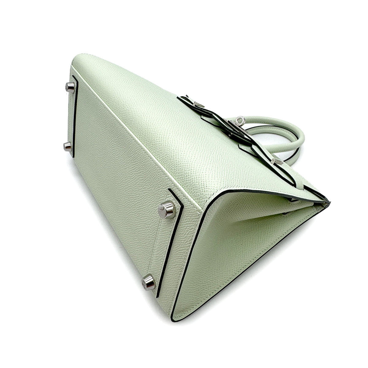 HERMES BIRKIN 25 SELLIER GRIS NEVE EPSOM HAND BAG B SHW 90299817