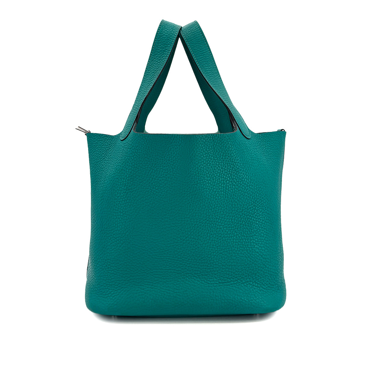 HERMES PICOTIN LOCK MM BLUE PAON TAURILLON CLEMENCE HAND BAG X SHW 90299818