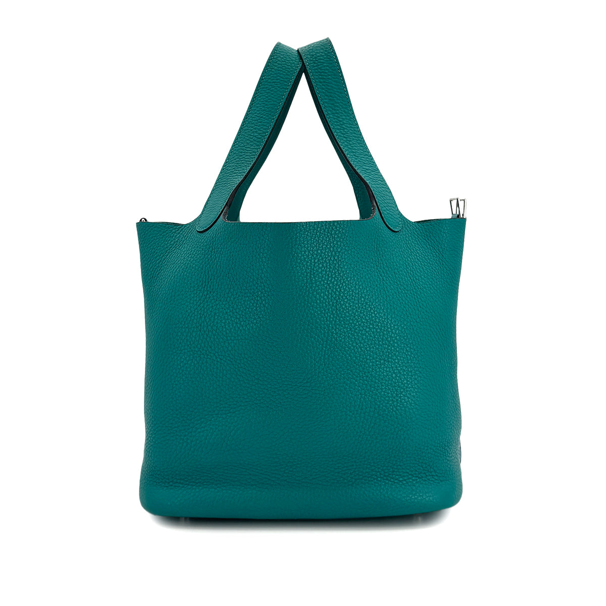 HERMES PICOTIN LOCK MM BLUE PAON TAURILLON CLEMENCE HAND BAG X SHW 90299818