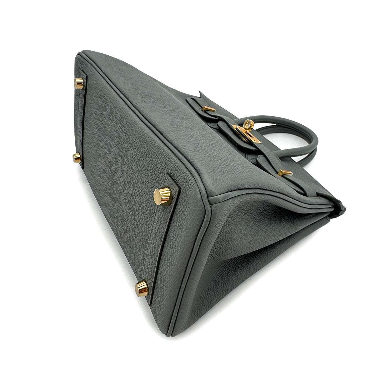 HERMES BIRKIN 25 VERT AMANDE TOGO HAND BAG W GHW 90300027