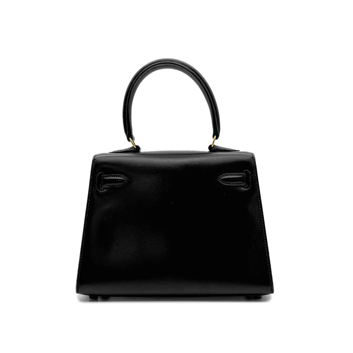 HERMES MINI KELLY 20 BLACK BOXCALF HAND SHOULDER BAG 〇V GHW 90302331