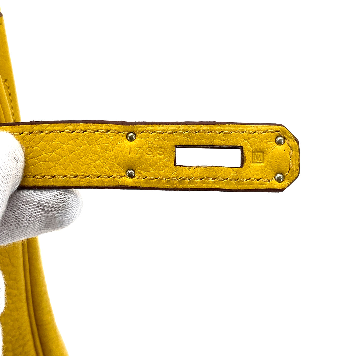 HERMES BIRKIN 30 SOLEIL TAURILLON CLEMENCE HAND BAG □M SHW 90301019