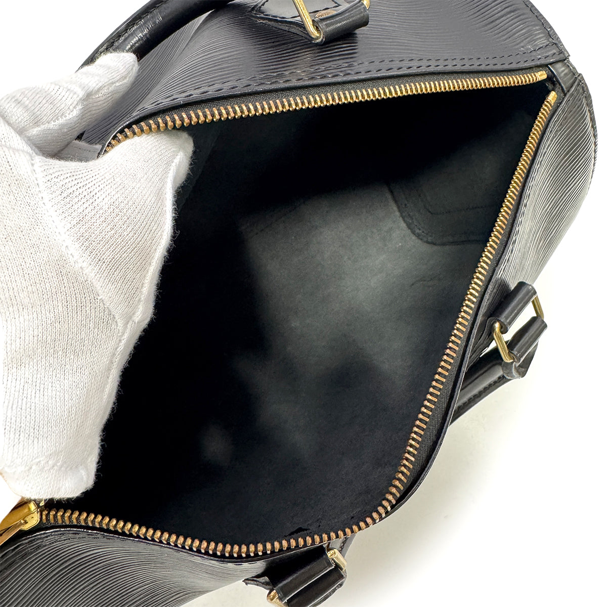 LOUIS VUITTON EPI SPEEDY 30 HAND BAG NOIR LEATHER M59022 90301085