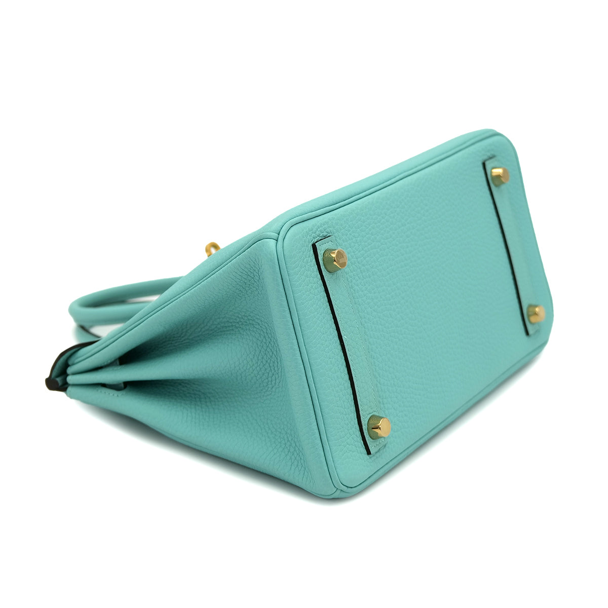 HERMES BIRKIN 25 BLUE SAINT CYR TOGO HAND BAG T GHW 90301656