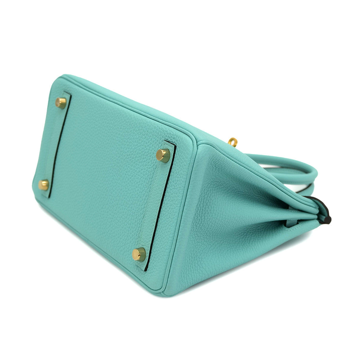 HERMES BIRKIN 25 BLUE SAINT CYR TOGO HAND BAG T GHW 90301656