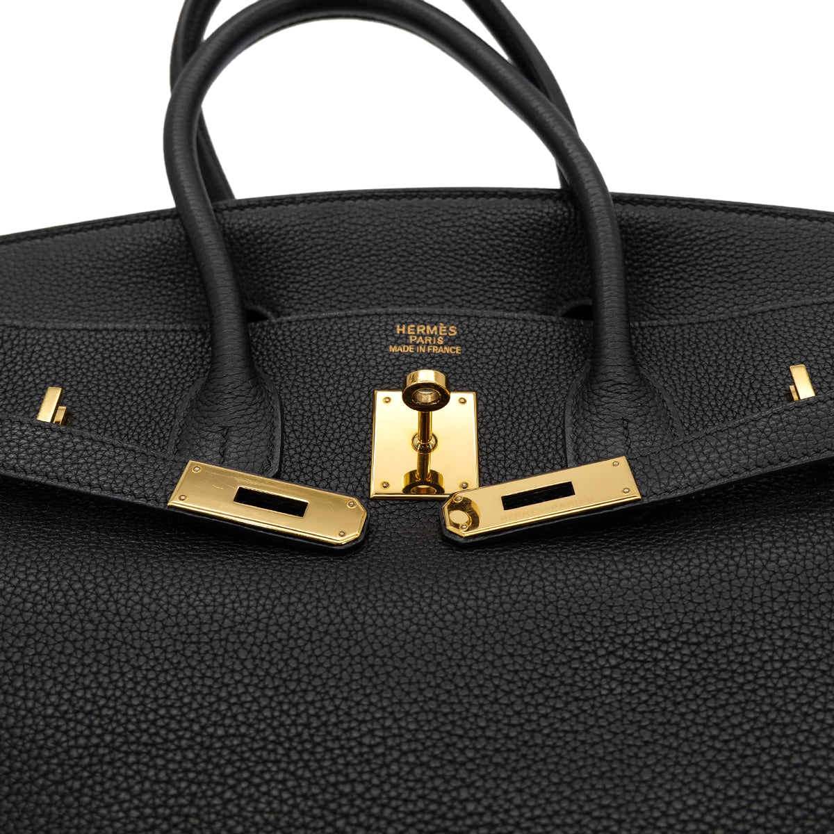 HERMES BIRKIN 35 BLACK TOGO HAND BAG □H GHW 90301750