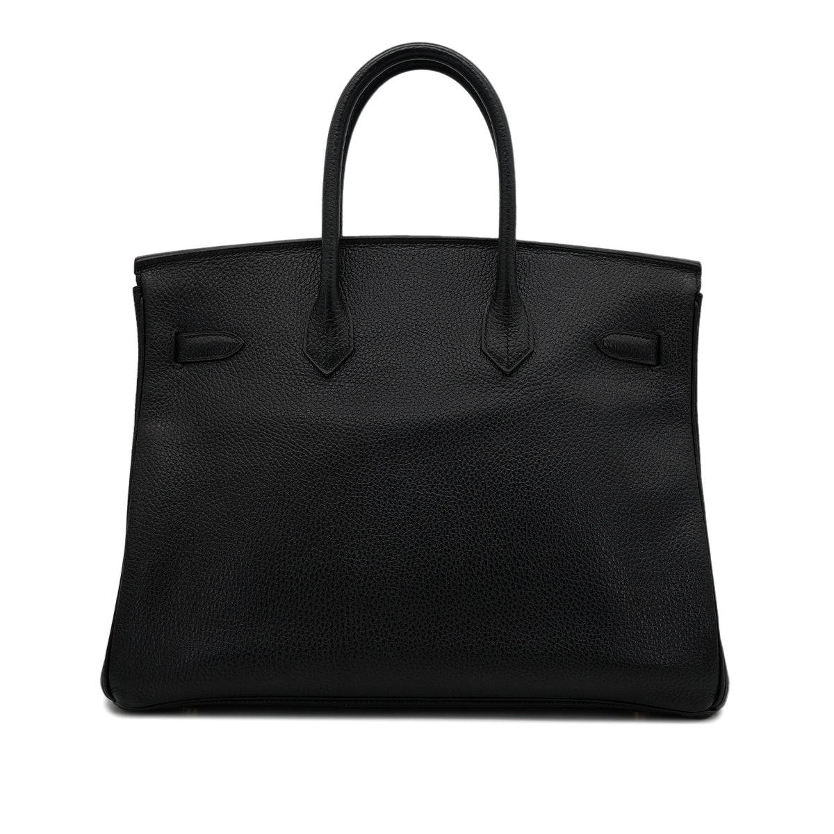 HERMES BIRKIN 35 BLACK VACHE LIEGEE HAND BAG □C GHW 90301844