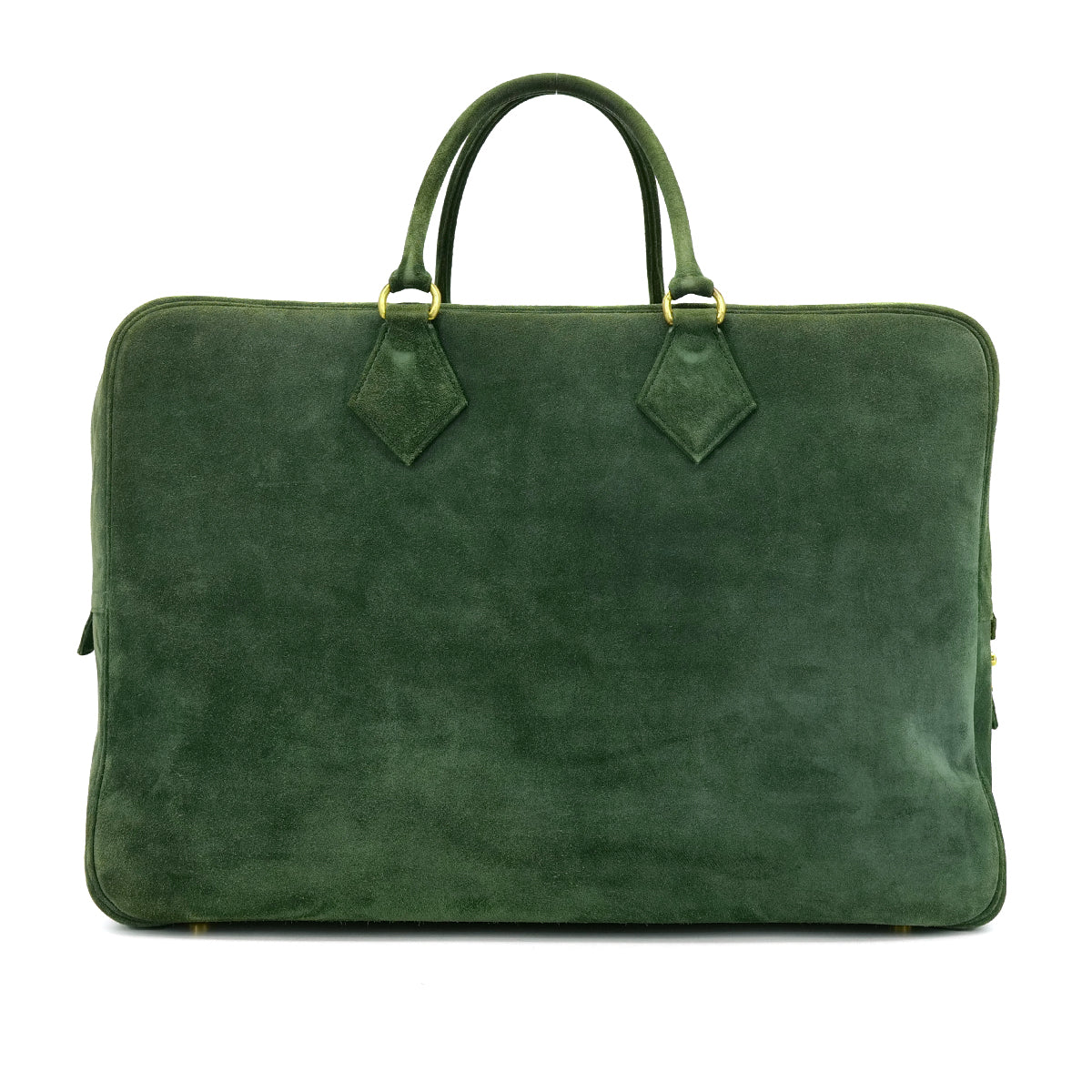 HERMES PLUME 45 GREEN DEBRIS HAND BAG GHW 90302639