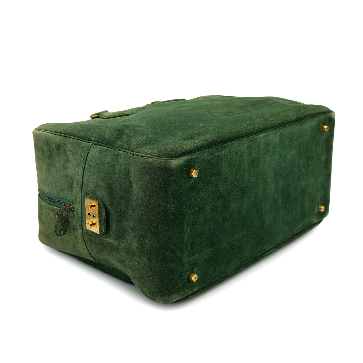 HERMES PLUME 45 GREEN DEBRIS HAND BAG GHW 90302639