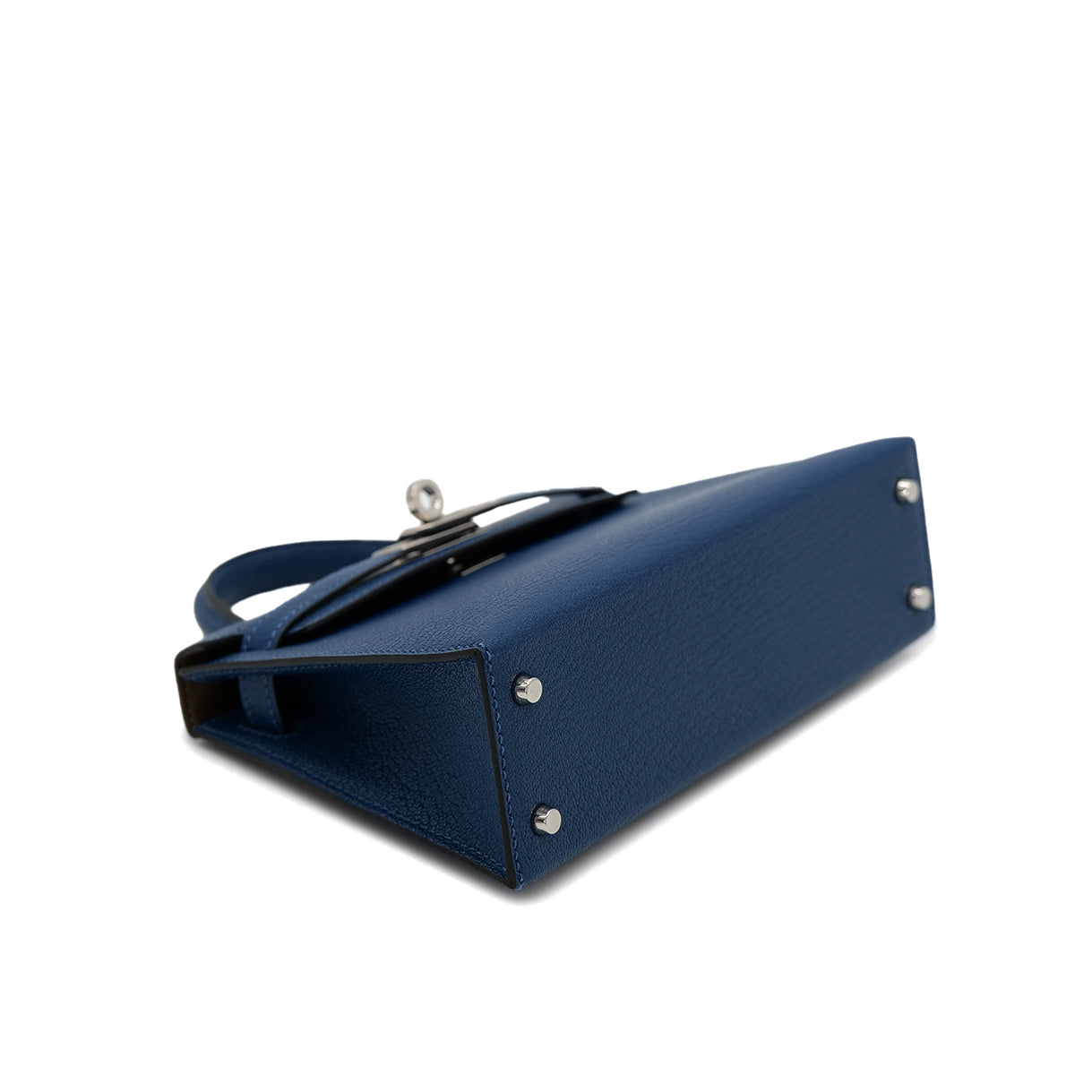 HERMES MINI KELLY 2 VERSO DEEP BLUE ORIGANO CHEVRE MYSORE HAND SHOULDER BAG U SHW 90302851