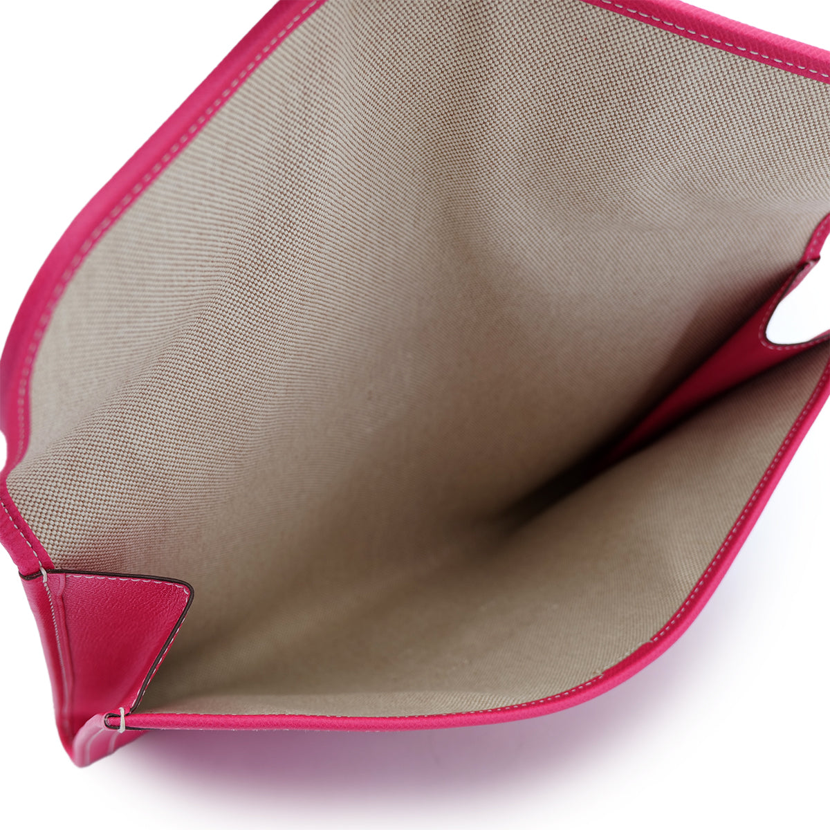 HERMES JIGE GM ROSE TYRIEN VEAU EPSON CLUTCH BAG □Q 90302919