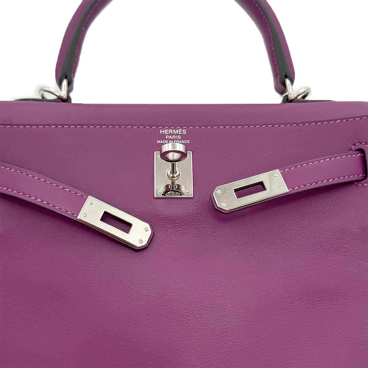 HERMES KELLY 25 RETOURNE ANEMONE VEAU SWIFT HAND SHOULDER BAG Y SHW 90303002