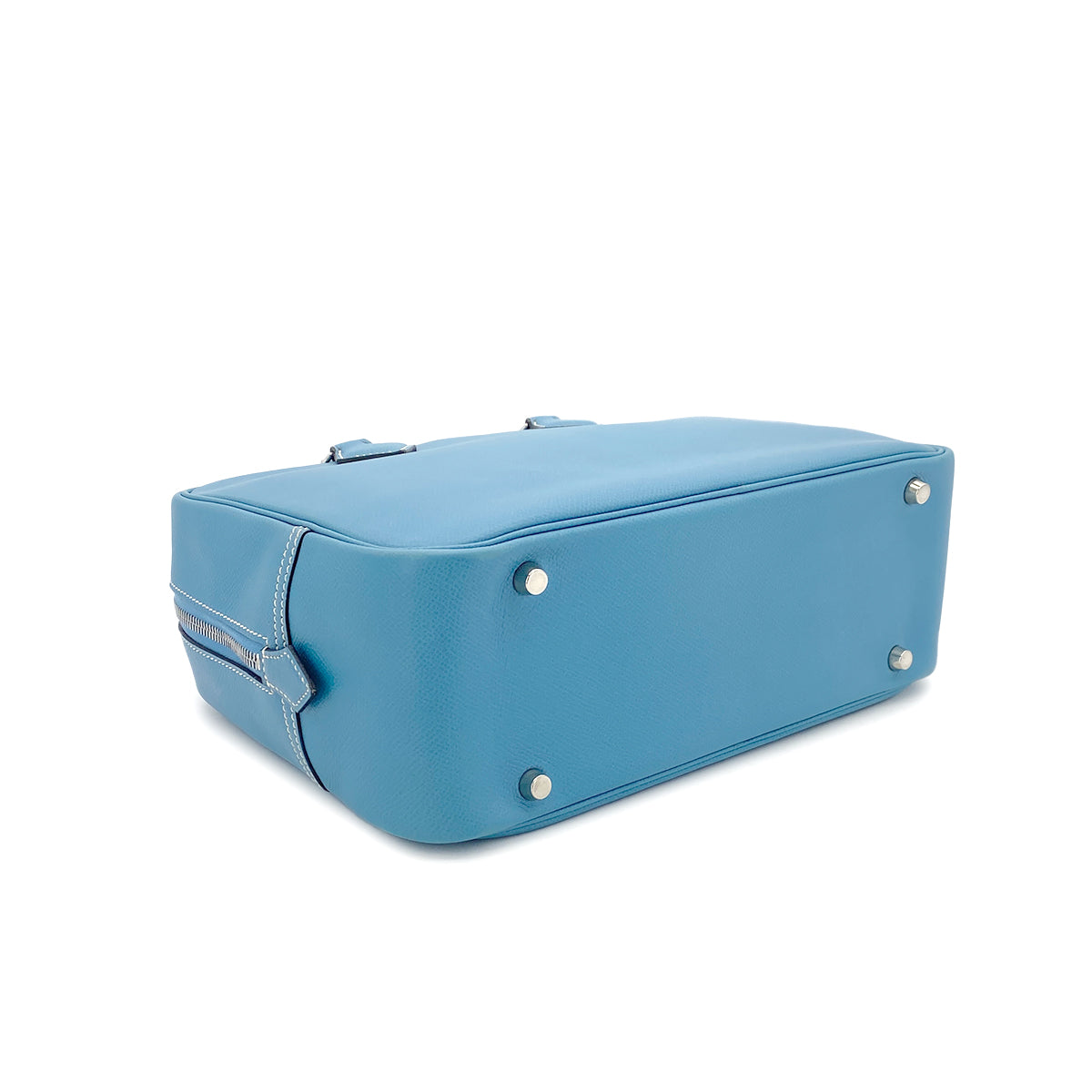 HERMES PLUME 28 BLUE JEAN VEAU EPSOM HAND BAG □I SHW 90303074