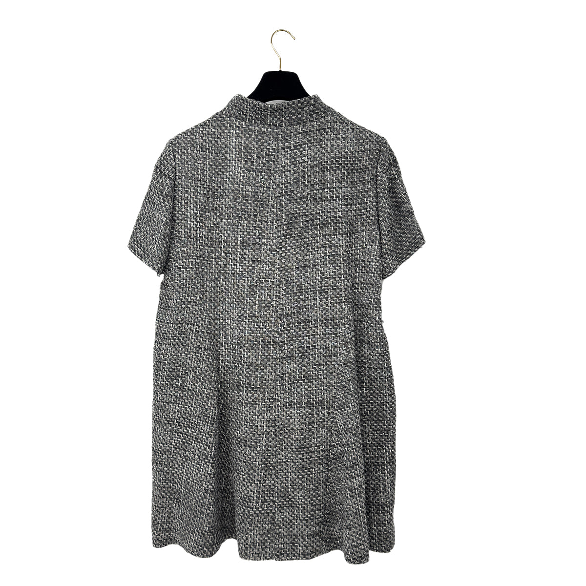 CHANEL CAMELLIA COCO BUTTON TWEED JACKET GRAY NYLON 50 P51 RTW 90303319 - PURPOSE