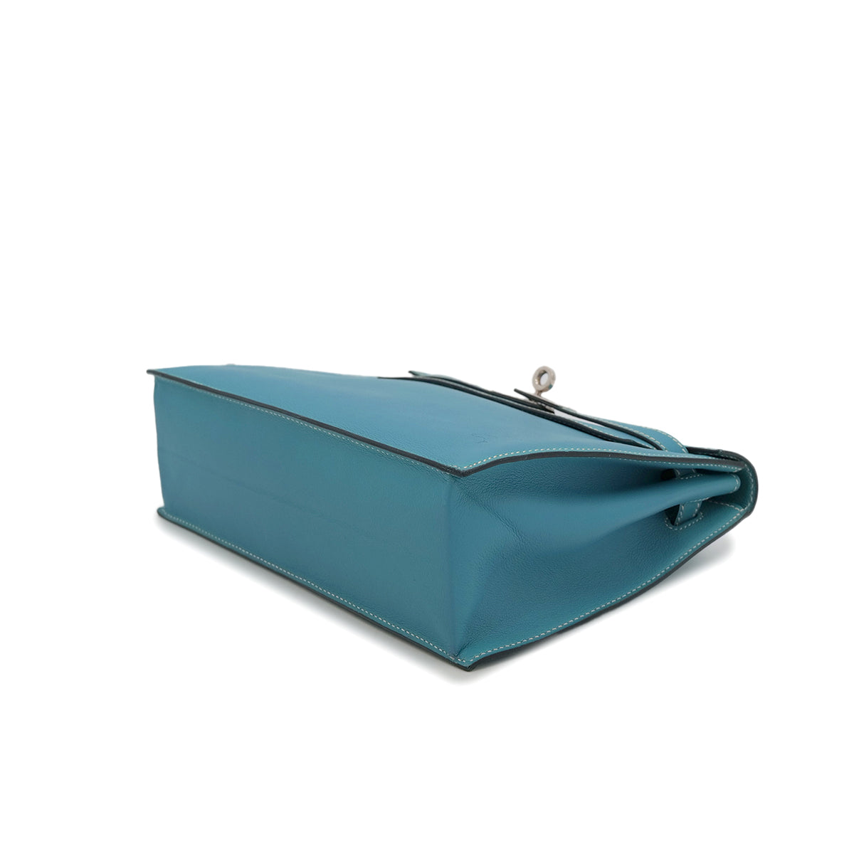 HERMES KELLY DANCE BLUE JEAN VEAU SWIFT SHOULDER BAG □K SHW 90303483