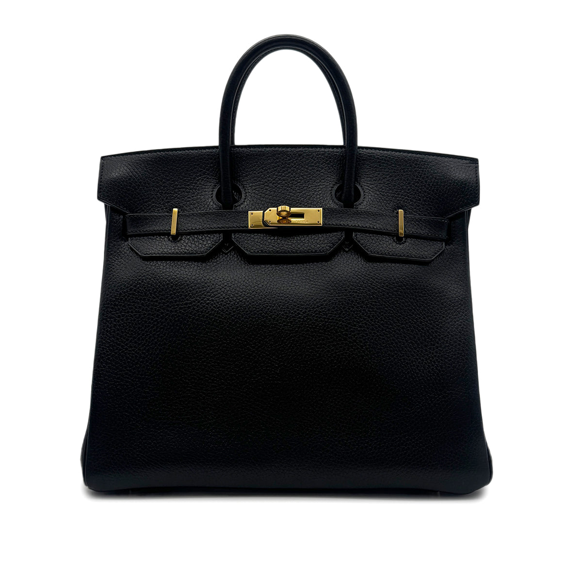 HERMES HAUT A COURROIES 32 BLACK ARDENNES HAND BAG 〇Z GHW 90303607