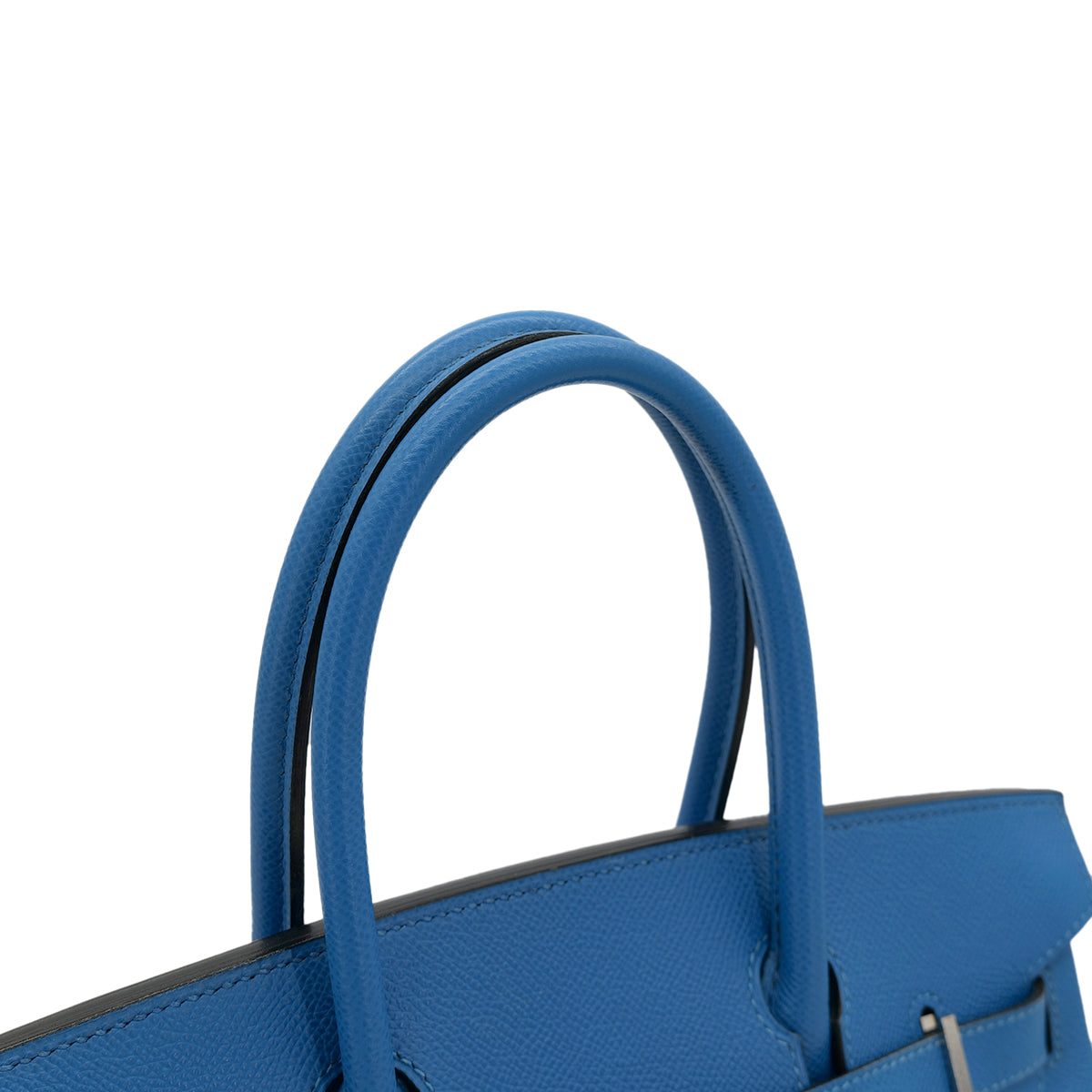 HERMES BIRKIN 30 BLUE FRANCE COUCHEVEL HAND BAG □F PHW 90303610