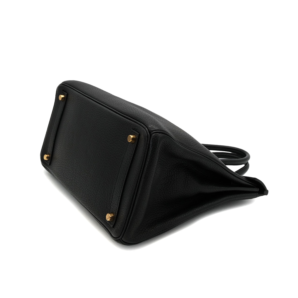 HERMES HAUT A COURROIES 32 BLACK FJORD HAND BAG □F GHW 90303725