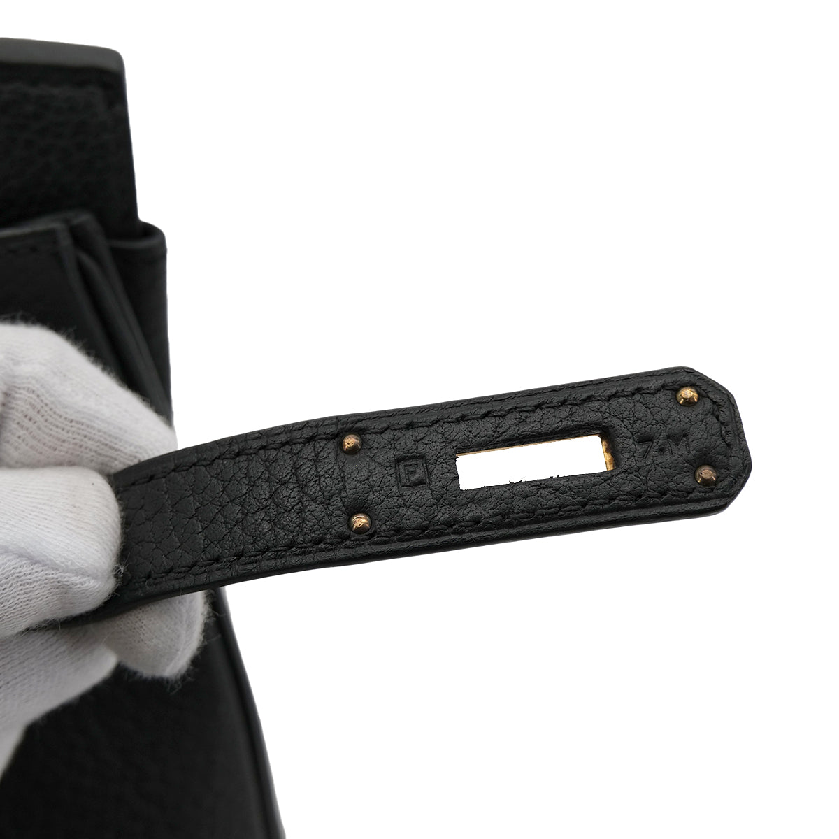 HERMES HAUT A COURROIES 32 BLACK FJORD HAND BAG □F GHW 90303725