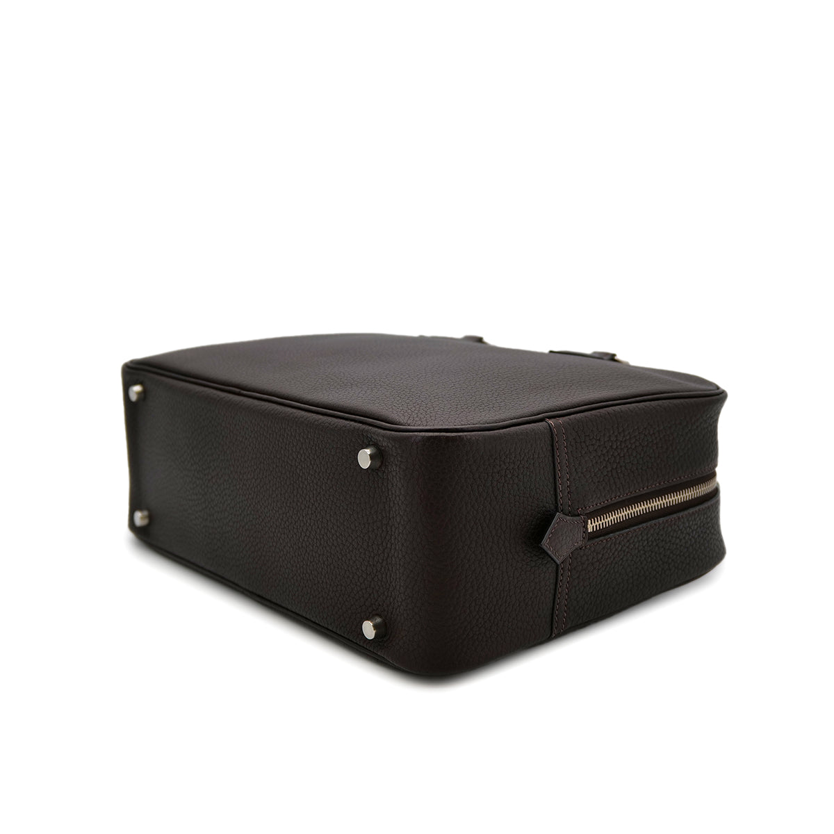 HERMES PLUME 32 EBENE FJORD HAND BAG □J PHW 90303900