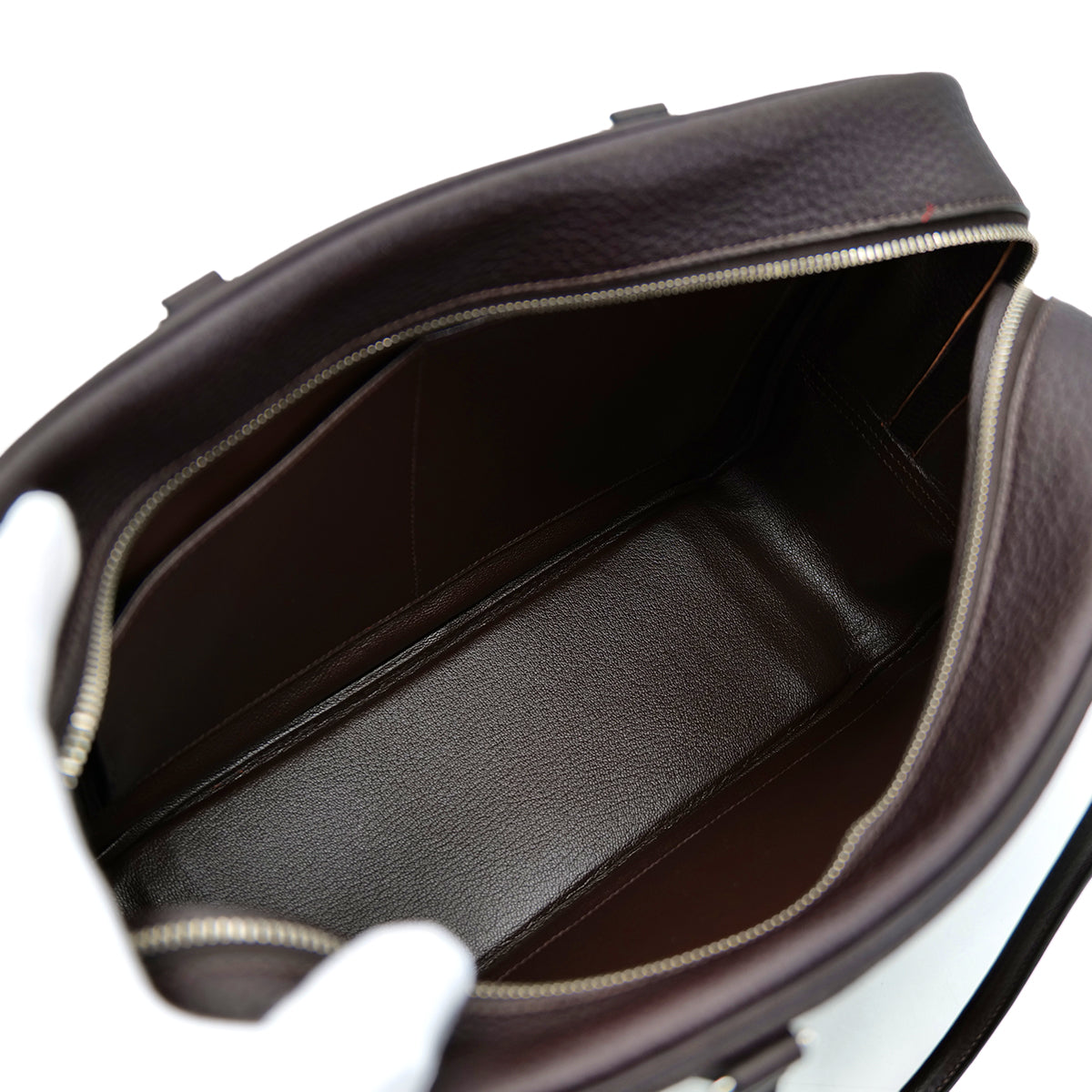 HERMES PLUME 32 EBENE FJORD HAND BAG □J PHW 90303900