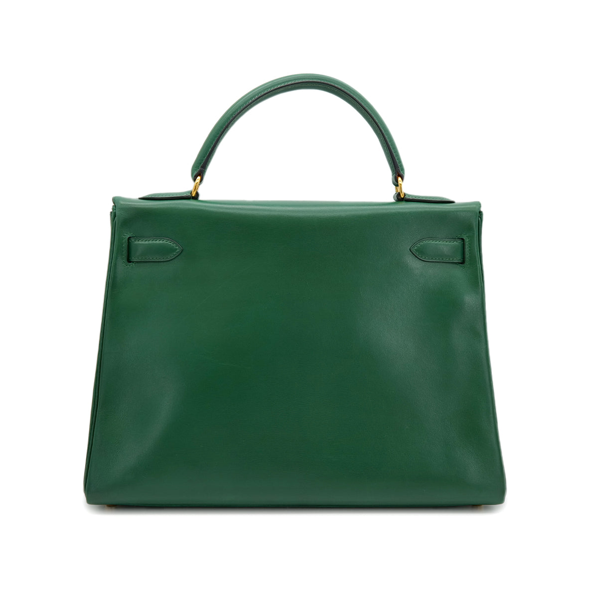HERMES KELLY 32 RETOURNE VERT BOXCALF HAND SHOULDER BAG □B GHW 90304028