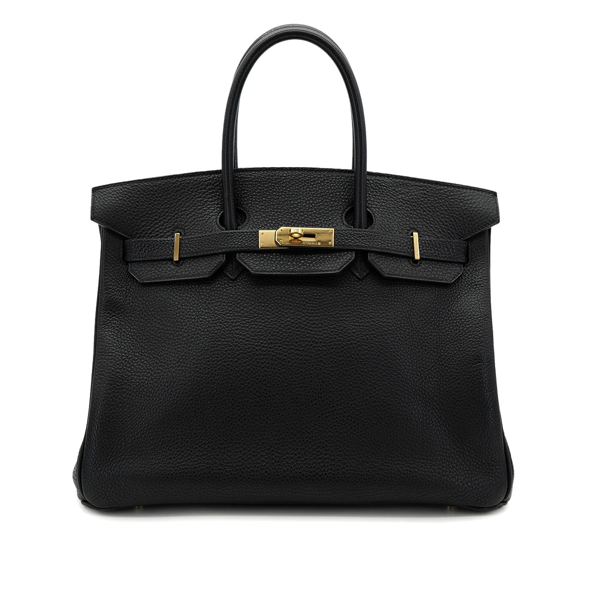 HERMES BIRKIN 35 BLACK TOGO HAND BAG □D GHW 90304730