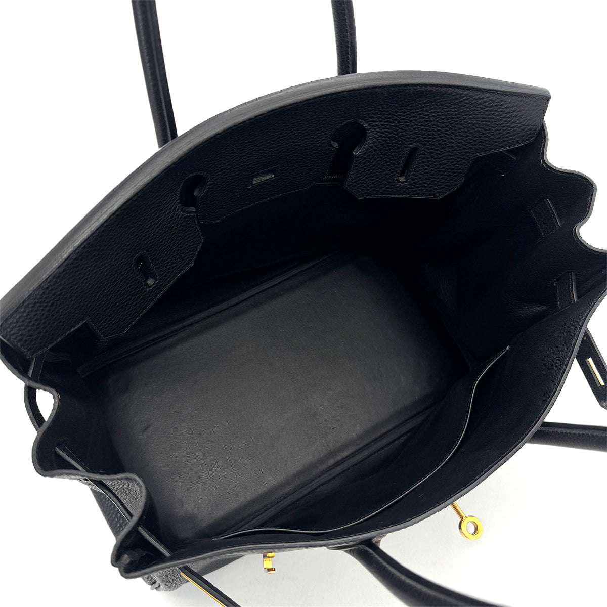 HERMES BIRKIN 35 VERT TOGO HAND BAG □F PHW 90304734