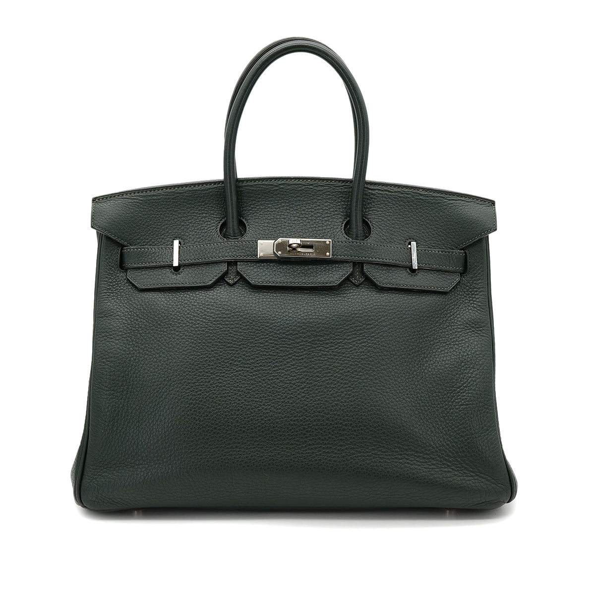 HERMES BIRKIN 35 VERT TOGO HAND BAG □F PHW 90304734