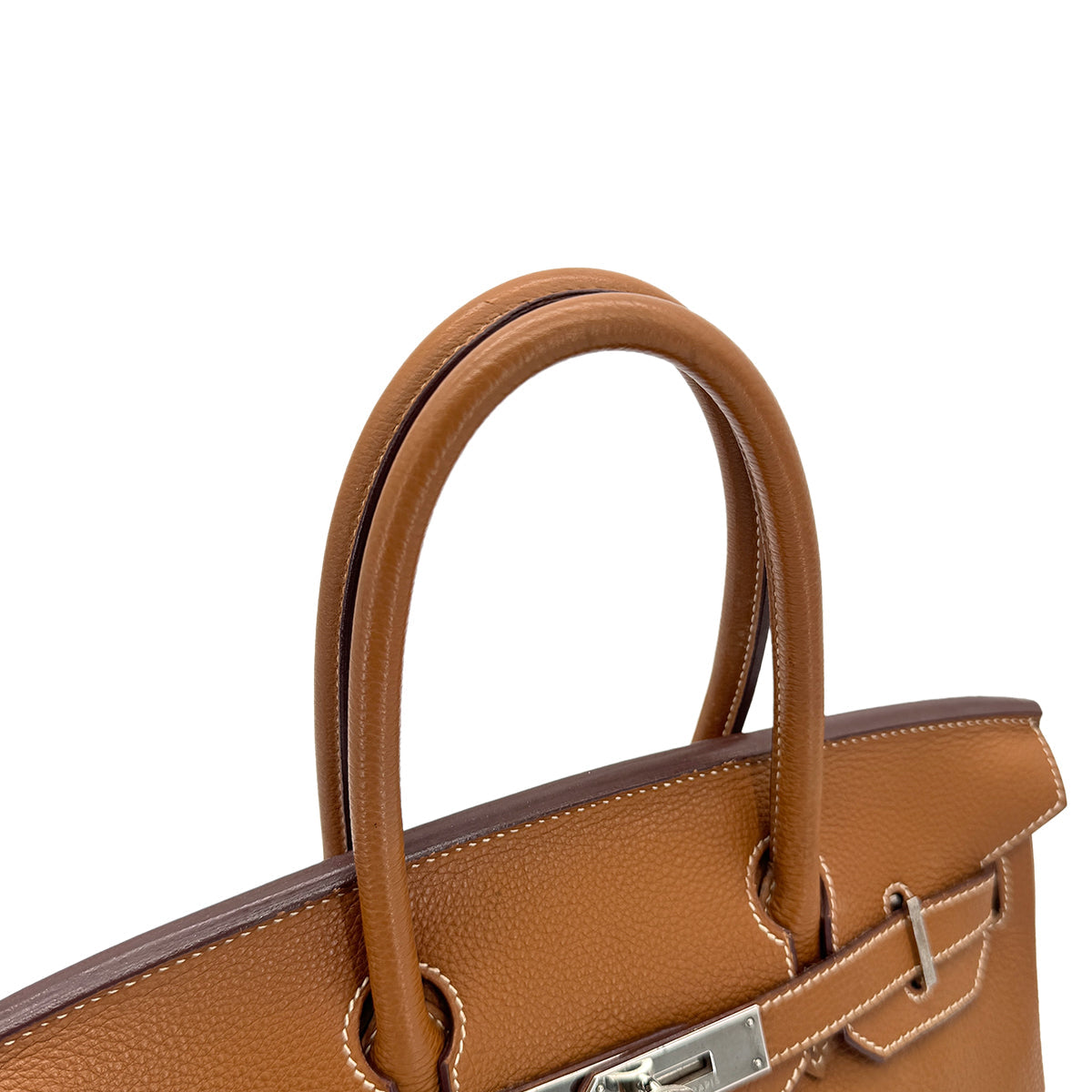 HERMES BIRKIN 30 GOLD TOGO HAND BAG □H PHW 90304920