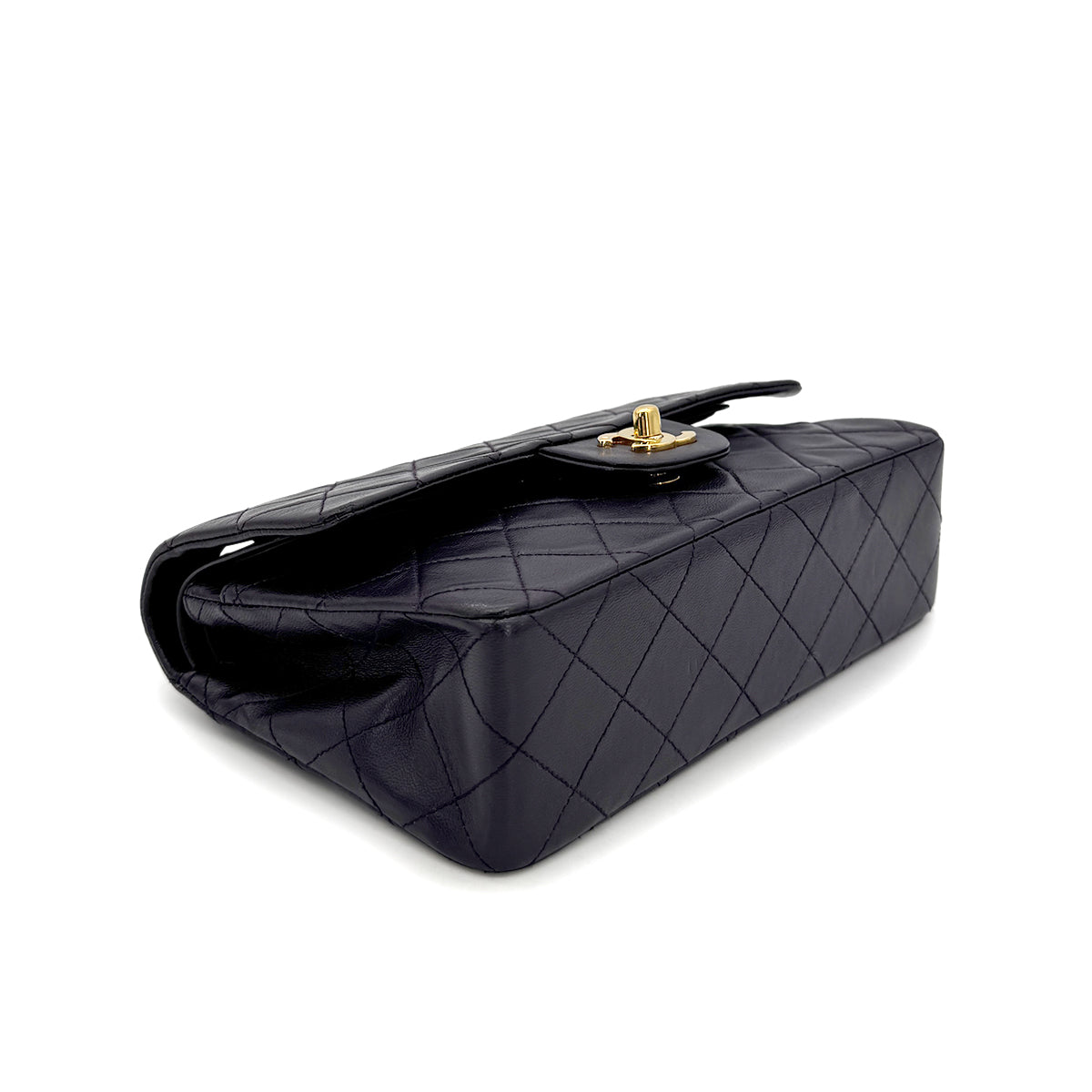 CHANEL VINTAGE CLASSIC FLAP SMALL CHAIN SHOULDER BAG PURPLE LAMB SKIN 90304982