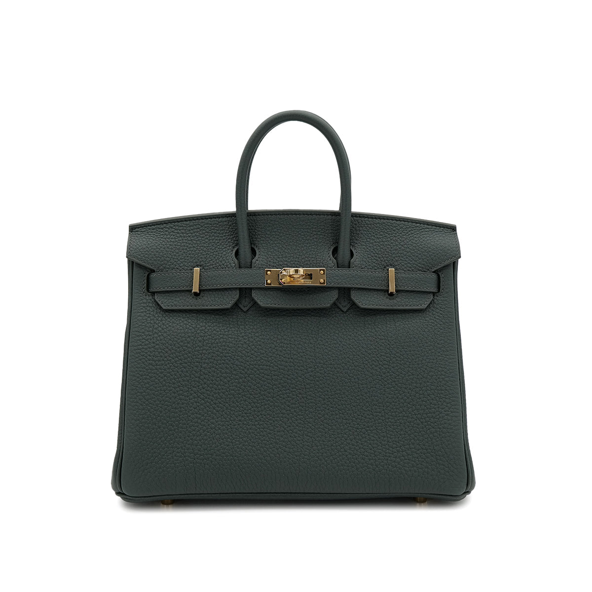 HERMES BIRKIN 25 VERT MANGROVE TOGO HAND BAG K PGHW 90305223