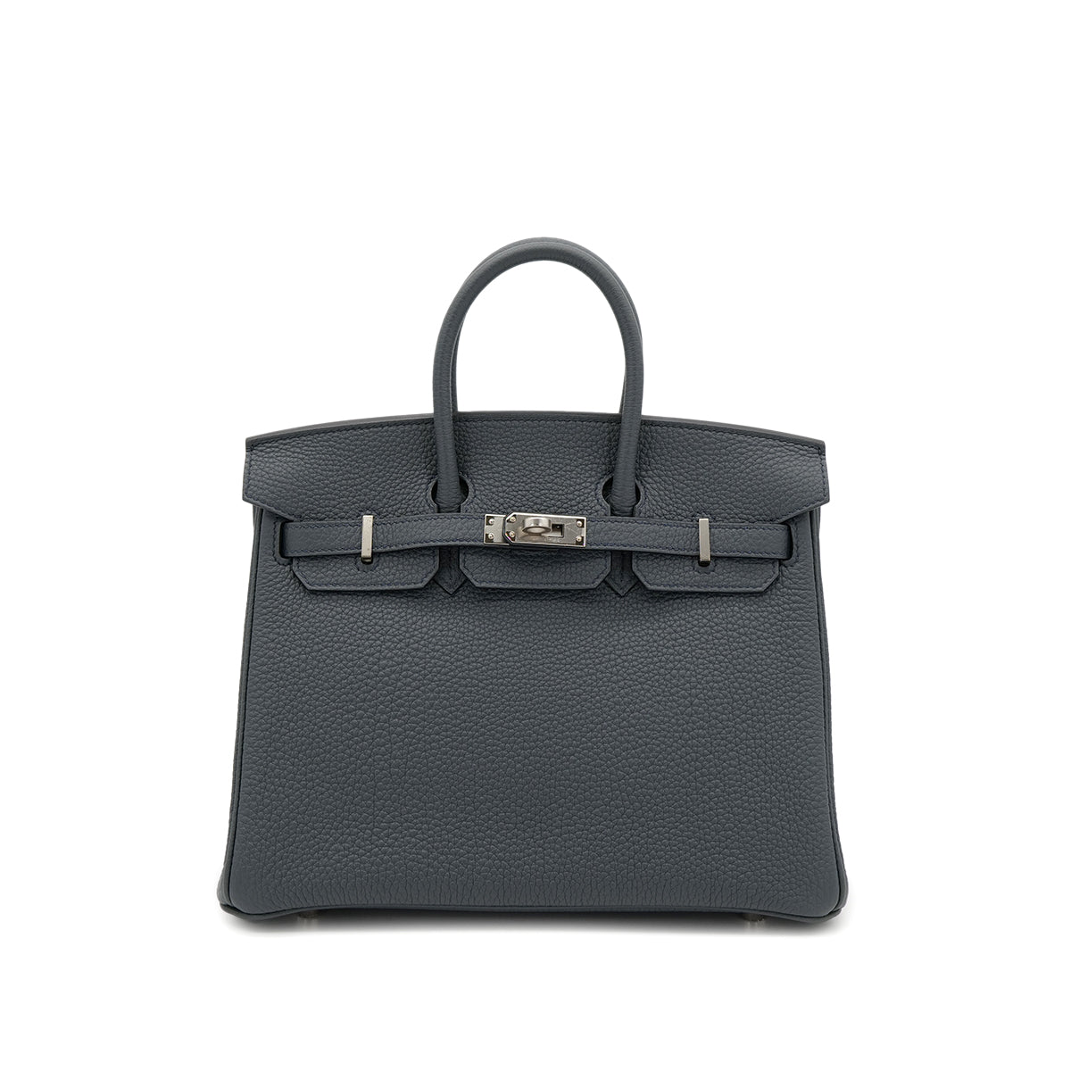 HERMES BIRKIN 25 GRIS MISTY TOGO HAND BAG W PHW 90305225