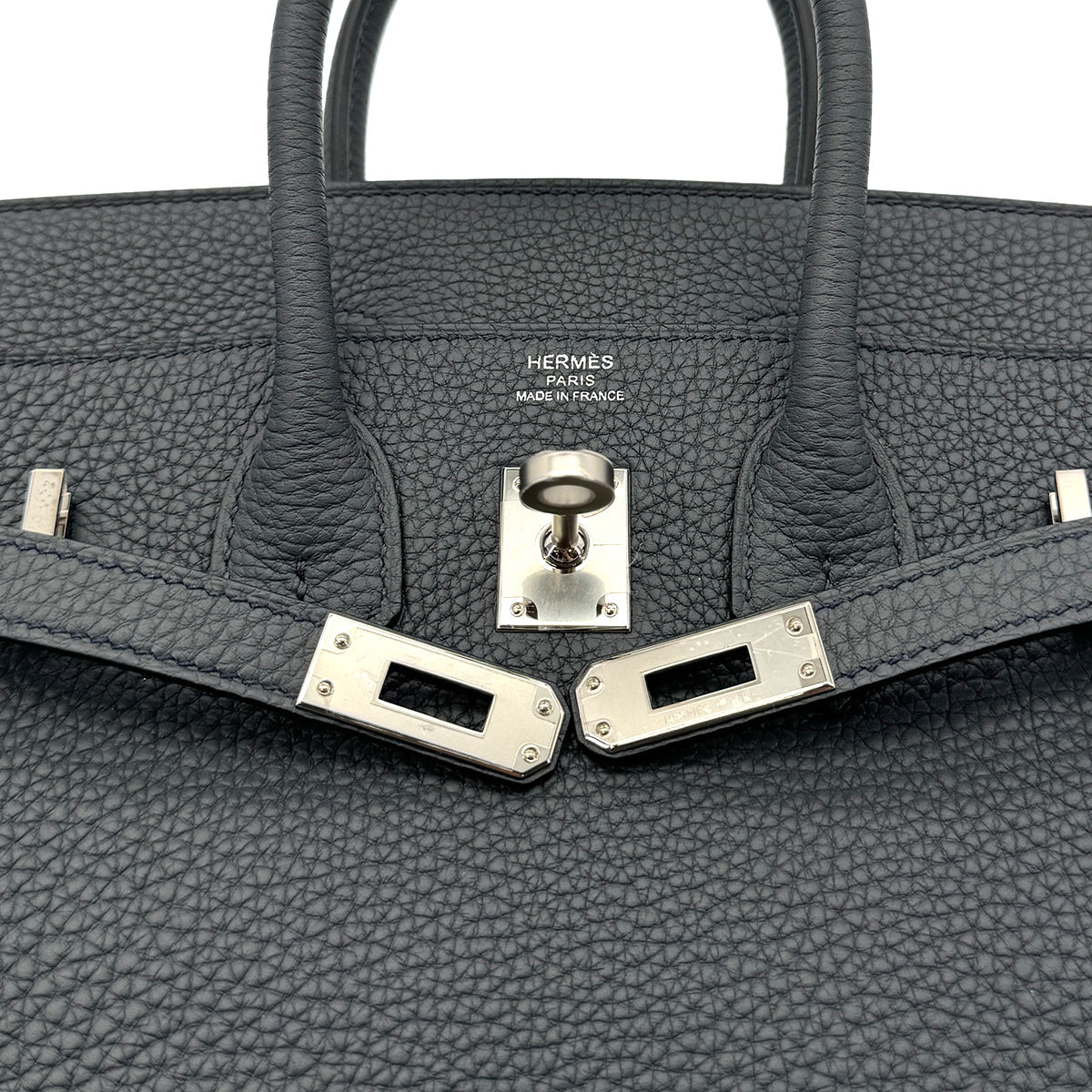 HERMES BIRKIN 25 GRIS MISTY TOGO HAND BAG W PHW 90305225