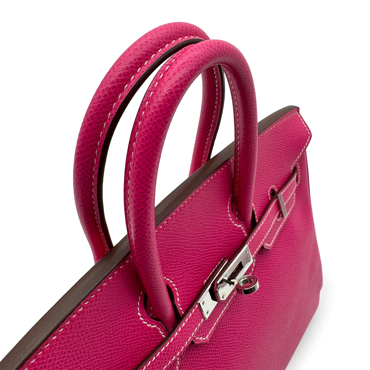 HERMES CANDY BIRKIN 25 ROSE TYRIEN RUBIS VEAU EPSOM HAND BAG □O PHW 90305234