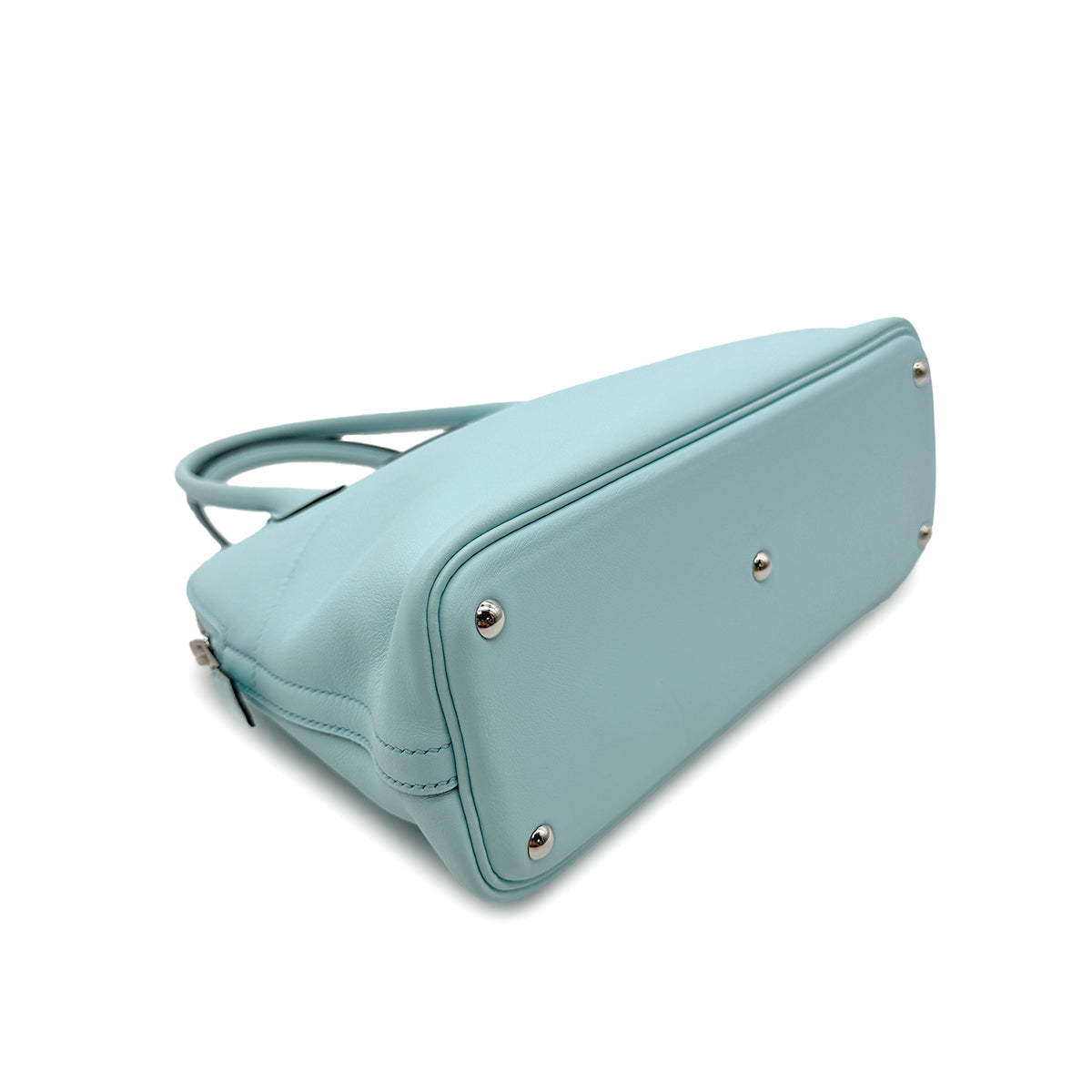 HERMES BOLIDE 27 BLEU ZEPHYR SWIFT HAND SHOULDER BAG A PHW 90305469 - PURPOSE