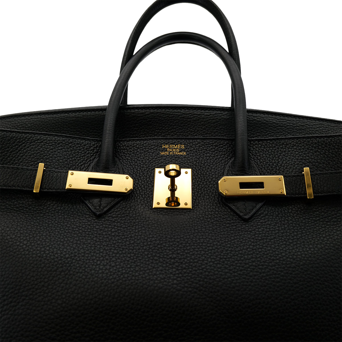 HERMES BIRKIN 35 BLACK TAURILLON CLEMENCE HAND BAG □K GHW 90305897