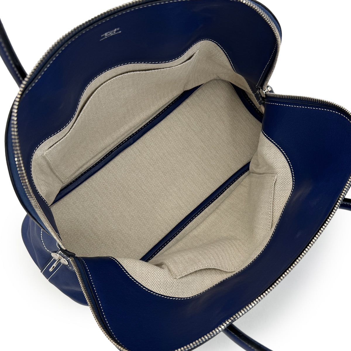 HERMES BOLIDE RELAX 35 BLUE SAPHIR VEAU SIKKIM HAND BAG T PHW 90305998 - PURPOSE