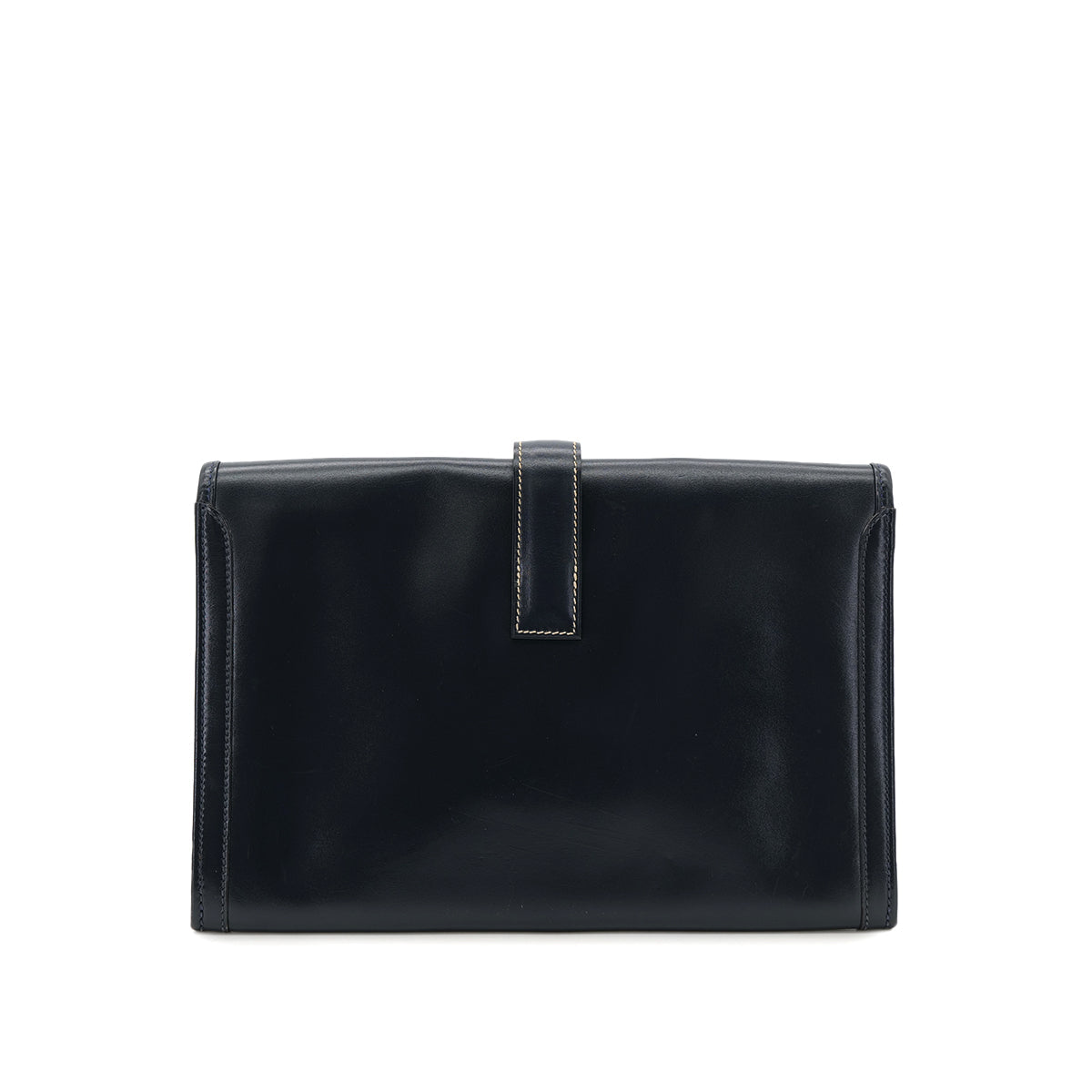 HERMES JIGE PM BLUE ROY BOXCALF CLUTCH BAG 〇Q 90306002 - PURPOSE