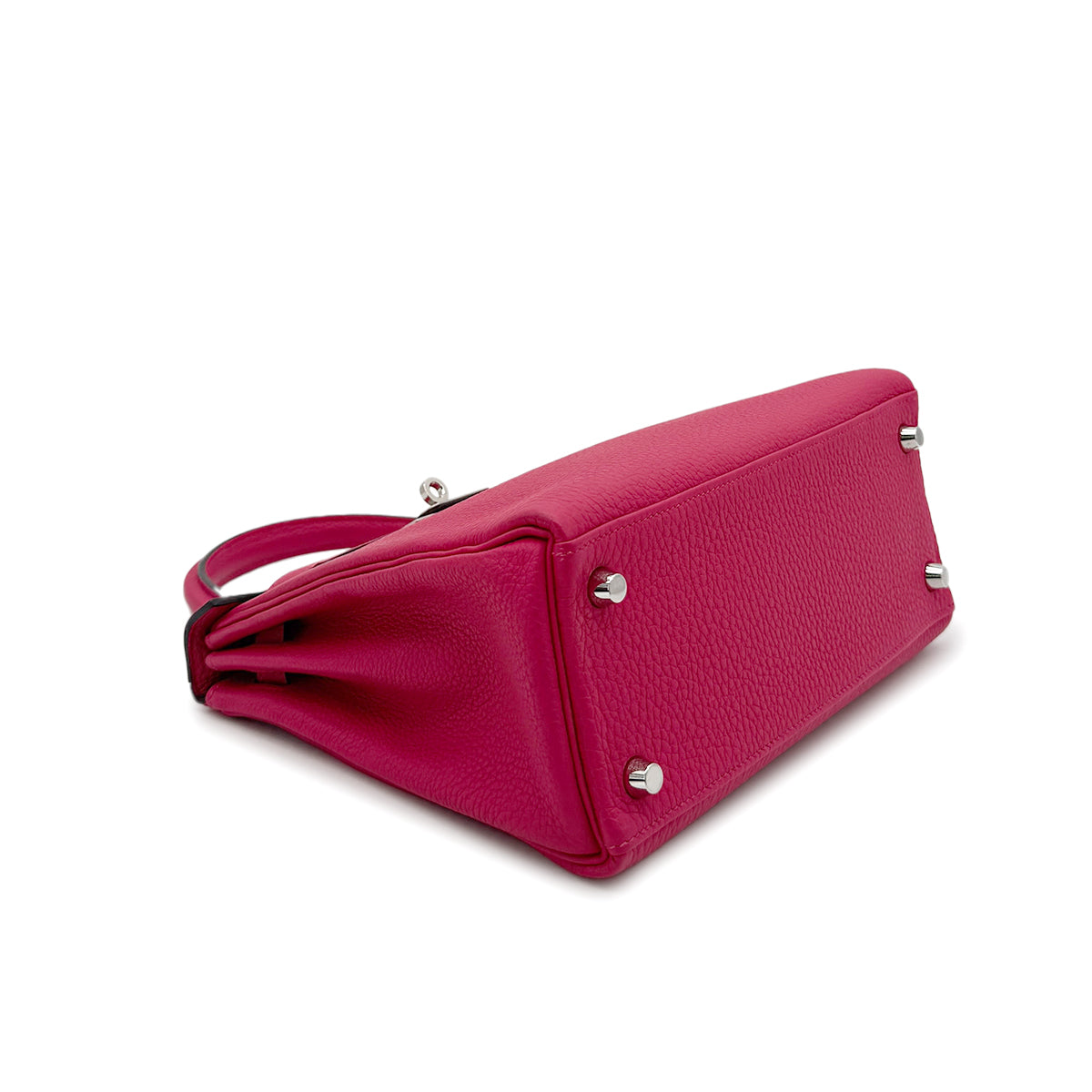 HERMES KELLY 25 RETOURNE FRANBOISE TOGO HAND SHOULDER BAG B PHW 90306281