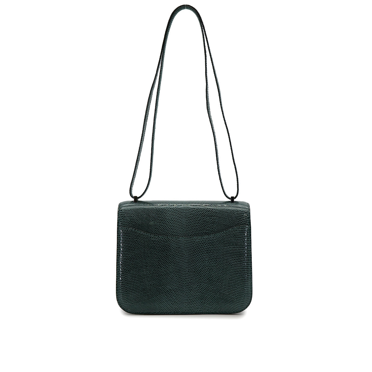 HERMES CONSTANCE MINI 18 VERT CYPRESS LIZARD SHOULDER BAG U PHW 90307375
